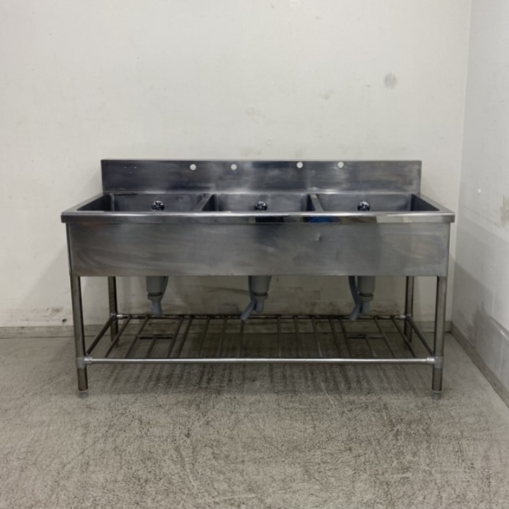 ����š� A09227 3�奷��   ���ƥ�쥹 ή���� W1500 x D600 �� H800(+150) mm���ӿ�ȥ�å׿��ʸ򴹺ѡ��ڶ�̳�ѡۡڿ�˼�ѡۡڼ־��Ϥ����ϱĶȽ�ߤ��