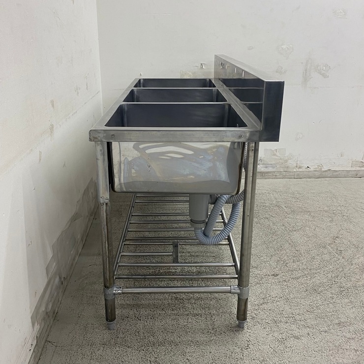 ����š� A09227 3�奷��   ���ƥ�쥹 ή���� W1500 x D600 �� H800(+150) mm���ӿ�ȥ�å׿��ʸ򴹺ѡ��ڶ�̳�ѡۡڿ�˼�ѡۡڼ־��Ϥ����ϱĶȽ�ߤ��