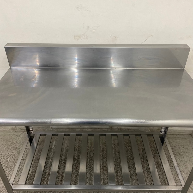 ����š� A09924 ����� �Хå���������   ���ƥ�쥹 ��ȥơ��֥� W1200 x D600 �� H800(+150) mm���ڶ�̳�ѡۡڿ�˼�ѡۡڲȺ⤪�ޤ����ء�