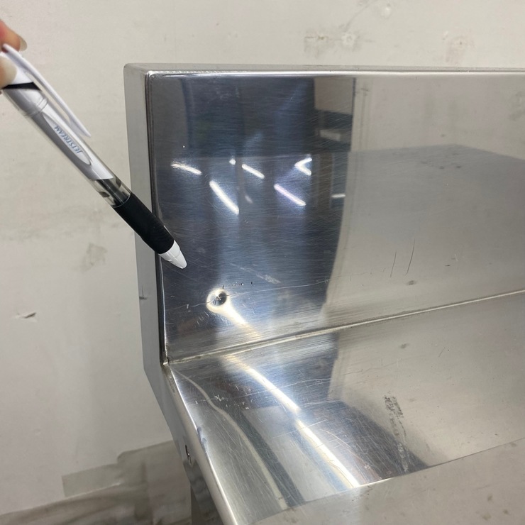 ����š� A09922 ����� �Хå���������   ���ƥ�쥹 ��ȥơ��֥� W650 x D600 �� H800(+150) mm���ڶ�̳�ѡۡڿ�˼�ѡۡڼ־��Ϥ����ϱĶȽ�ߤ��