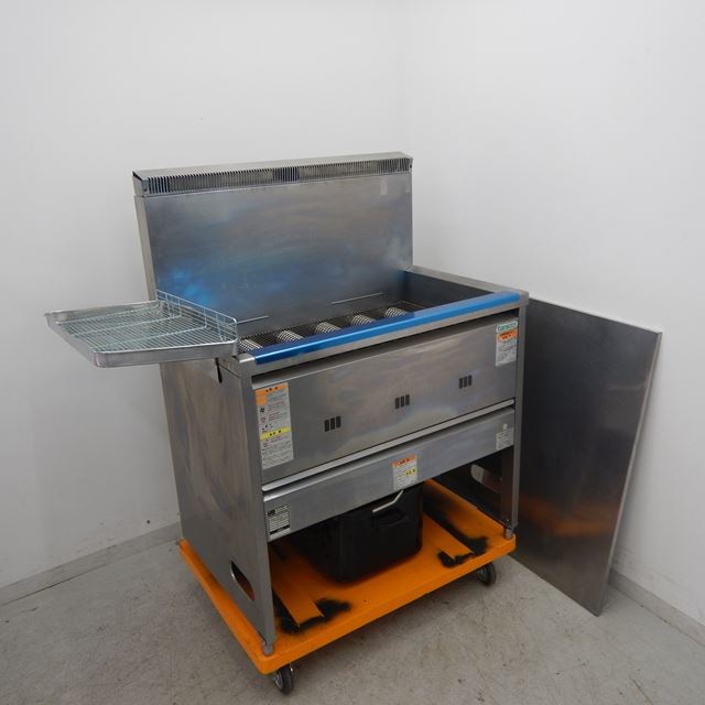 タニコー ガスフライヤー NB-TGFL-87W LPガス用 18Lx2 1999年製 厨房