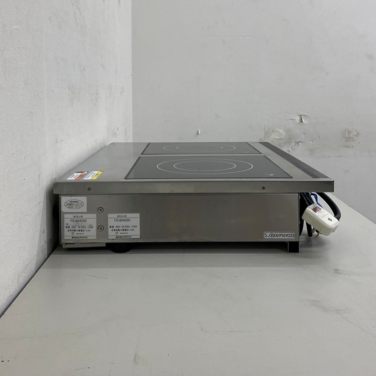 ����š� A09053 IH����� 2Ϣ 2.5kW��2 �ե��ޥå� FIC604550 ñ��200V����2���󥻥�� ��60cm���ڶ�̳�ѡۡڿ�˼�ѡۡ��ݾ�ͭ��