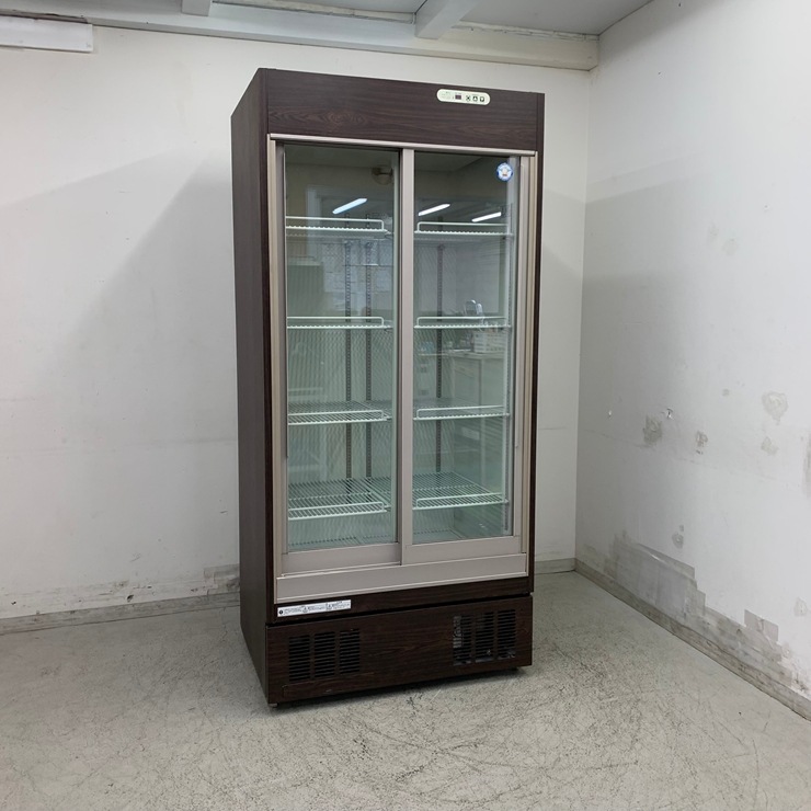 中古】 A08710 リーチイン冷蔵ショーケース 木目調 フクシマ MSS
