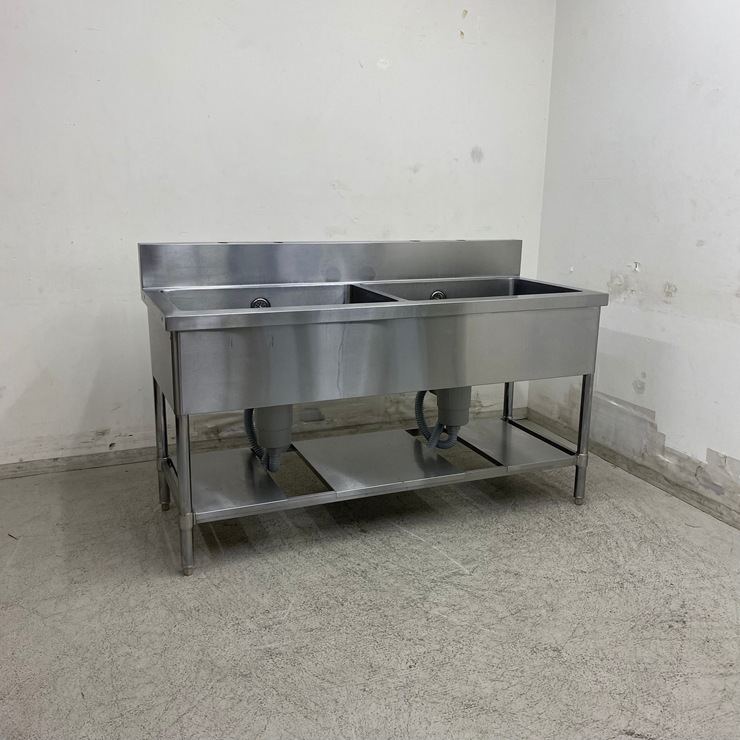 ����š� A09186 2�奷��   ���ƥ�쥹 ή���� W1500 x D600 �� H800(+150) mm���ڶ�̳�ѡۡڿ�˼�ѡۡڼ־��Ϥ����ϱĶȽ�ߤ��