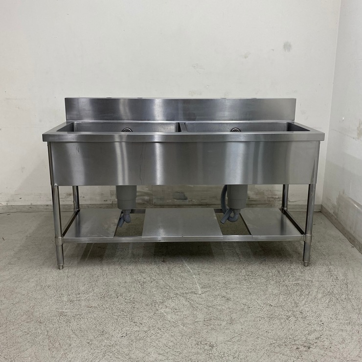 ����š� A09186 2�奷��   ���ƥ�쥹 ή���� W1500 x D600 �� H800(+150) mm���ڶ�̳�ѡۡڿ�˼�ѡۡڼ־��Ϥ����ϱĶȽ�ߤ��