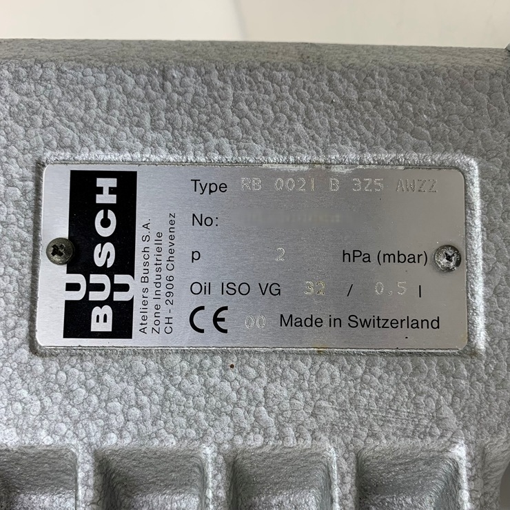 Busch R&b 0021 【中古】 A05653 ロータリーベーン真空ポンプ Busch RB 0021 B 325 3相200V パーツ 【産業用】【保証有】【車上 ...