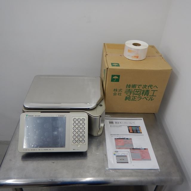 テラオカ 電気抵抗線式はかり 中古 SM-5600 予備ラベル付き | すべての