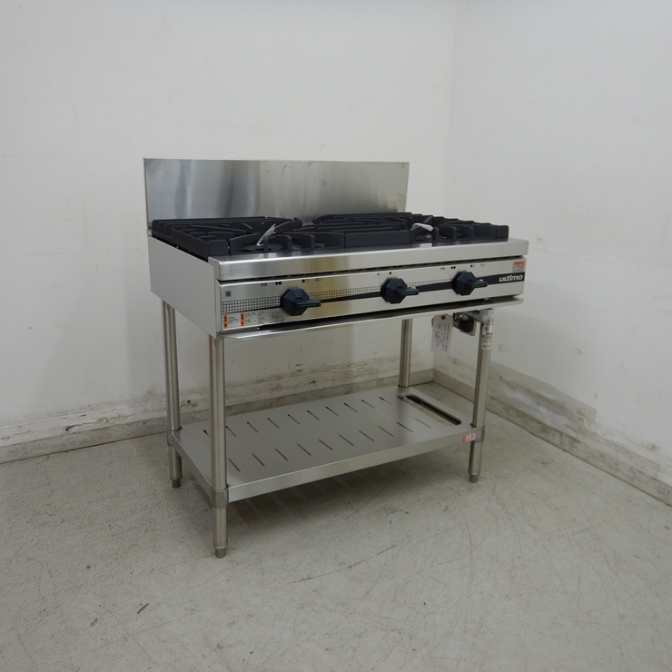 展示品】 A06004 ガステーブル 3口 タニコー TSGT-0921［高さ