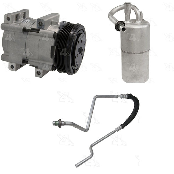 A/Cコンプレッサー交換キット（ レシーバータンク・ライン（オリフィスチューブ付））＜1994-1995　フォード　マスタング　 3.8L V6＞社外品