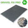 砂利舗装材 敷き 安定材 GRAVEL FIX PROx10 グラベルフィックスプロ 直送 代引不可・他メーカー同梱不可 1176×764×32mm 駐車場・駐輪場に 約0.9平米【10枚セット】|そ