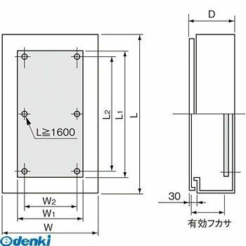 パナソニック Panasonic BPB3315V 盤用キャビネット屋外形 屋根無