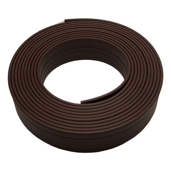 コンパクト樹脂巾木 PLV-61370 D 木目ダーク 4m×10巻セット｜家具