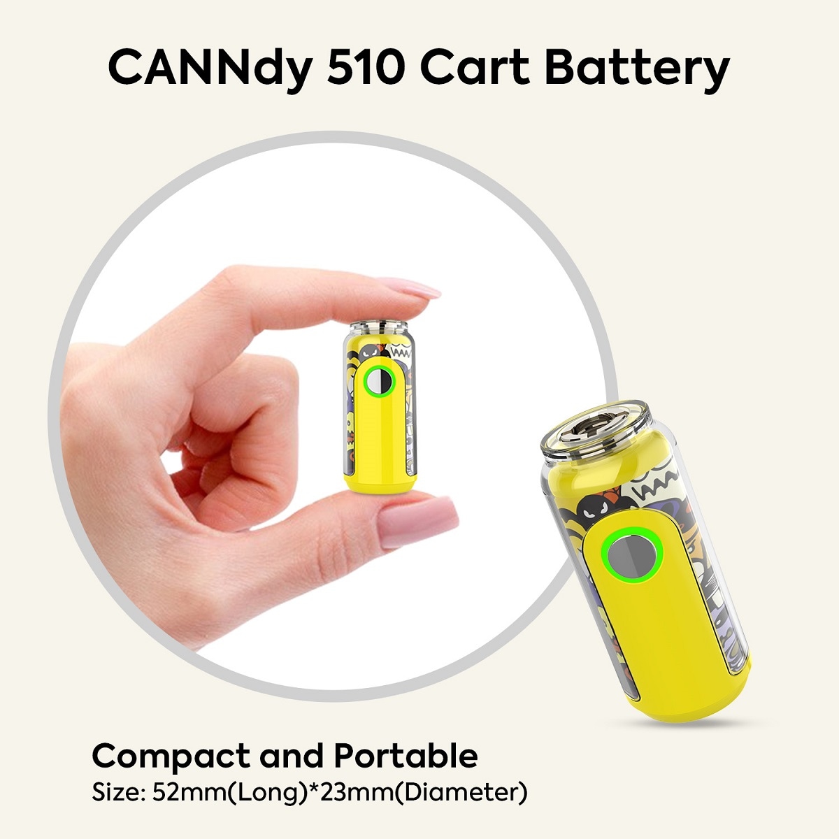 CANNdy CBDヴェポライザー 本体のみ 510スレッド 510規格 電子タバコ