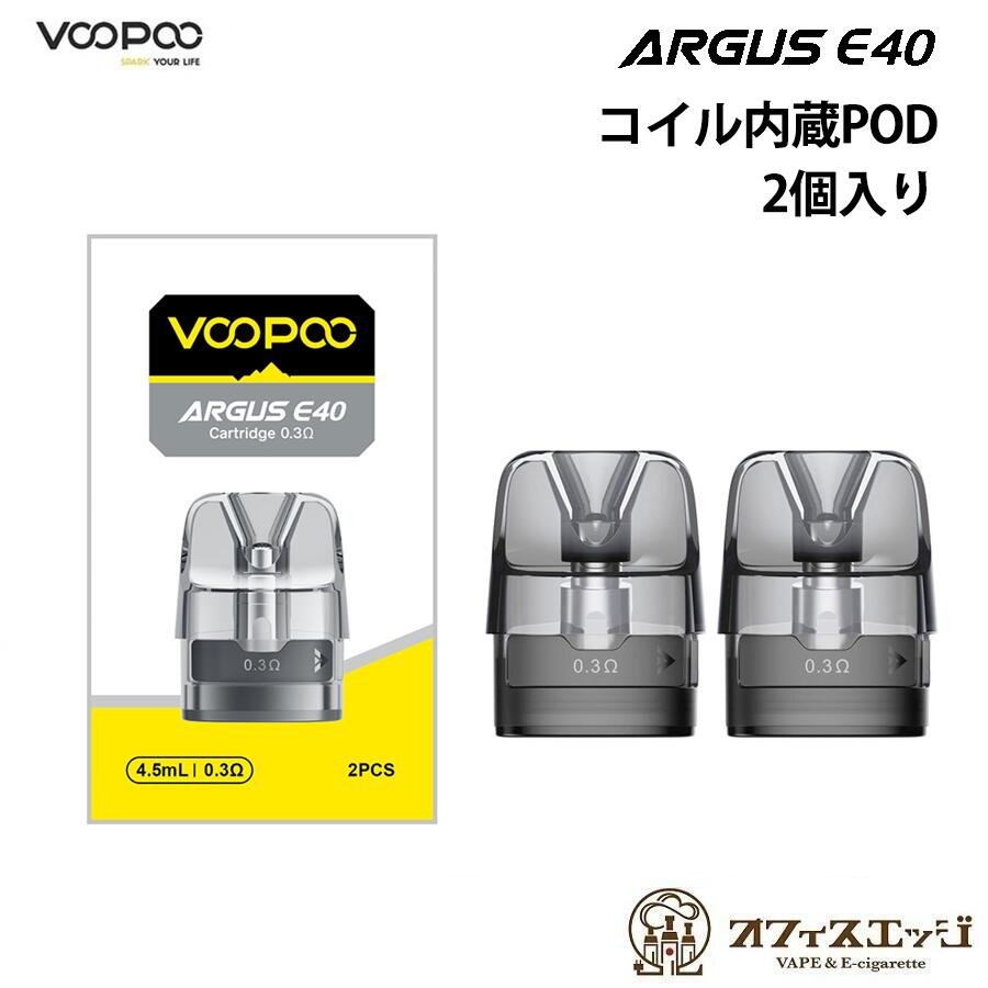 VOOPOO Argus E40 Pod ��������¢ �����ȥ�å� 2������ �֡��ס� �������� �� ���ڥ� ������ coil ���� �ݥå� �ݥå� [T-78]