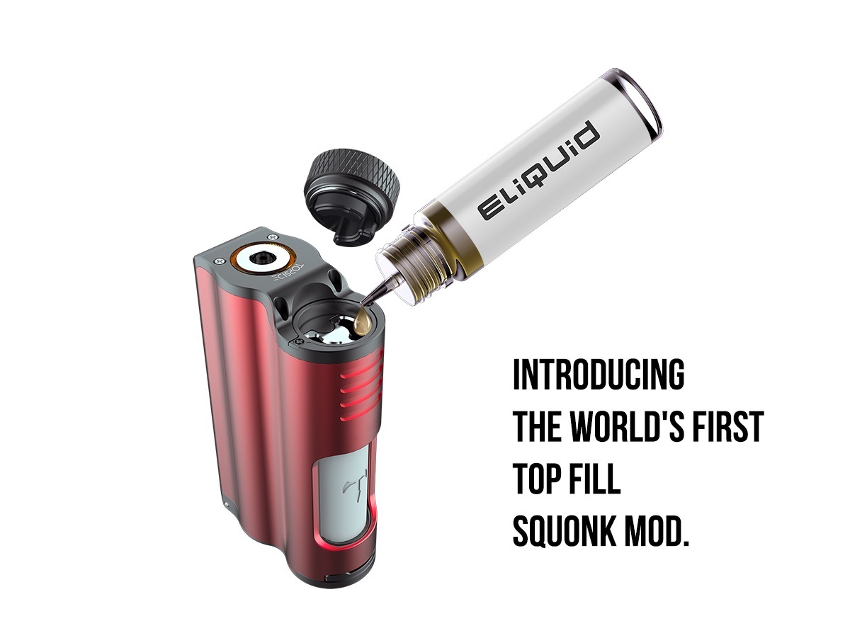 DOVPO Topside 90W Top Fill TC Squonk MOD 電子タバコ