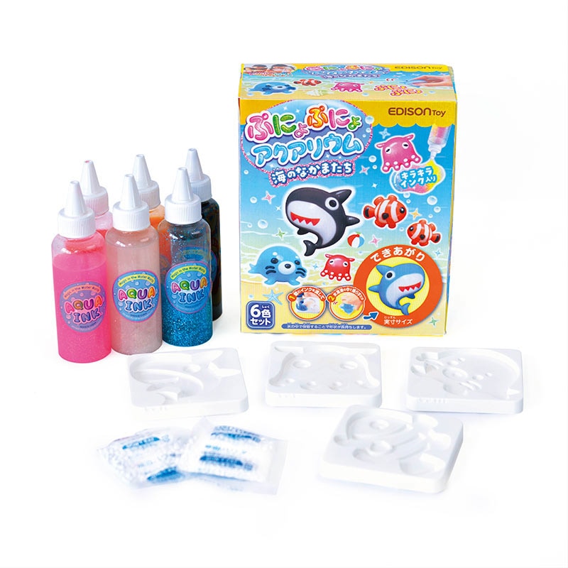 ぷにょぷにょアクアリウムmini 海のなかまたち 6色セット 知育玩具