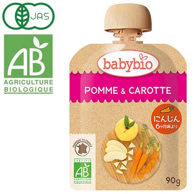 babybio �٥ӡ��ӥ� �٥ӡ����ࡼ���� ������å�(�ˤ󤸤�)��90g�ˡڥߥȥ���6�����