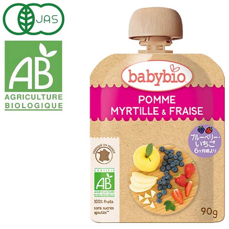 babybio �٥ӡ��ӥ� �٥ӡ����ࡼ���� �֥롼�٥꡼����������90g�ˡڥߥȥ���6�����