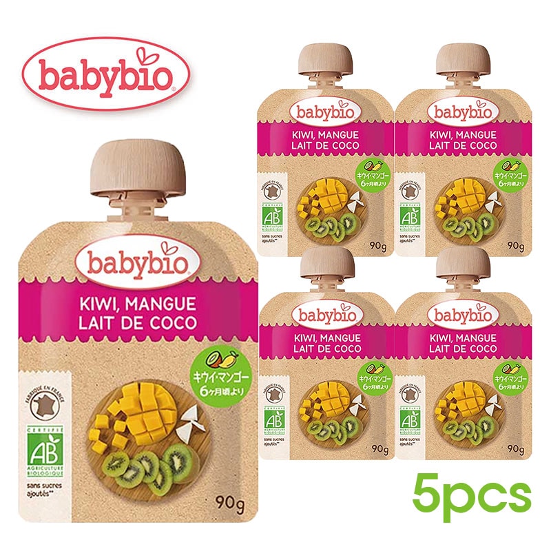 babybio �٥ӡ��ӥ� �٥ӡ����ࡼ���� ���������ޥ󥴡���90g�ˡڥߥȥ���6�������5�ĥ��åȡ�