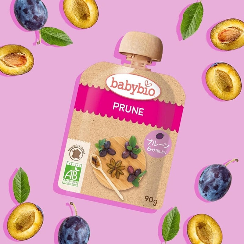 babybio �٥ӡ��ӥ� �٥ӡ����ࡼ���� �ץ롼���90g�ˡڥߥȥ���6�������5�ĥ��åȡ�