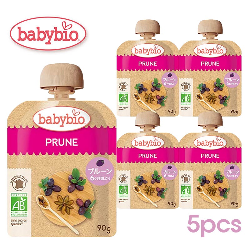 babybio �٥ӡ��ӥ� �٥ӡ����ࡼ���� �ץ롼���90g�ˡڥߥȥ���6�������5�ĥ��åȡ�