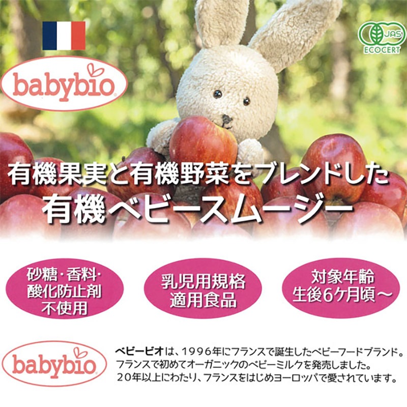 babybio �٥ӡ��ӥ� �٥ӡ����ࡼ���� �ץ롼���90g�ˡڥߥȥ���6�������5�ĥ��åȡ�