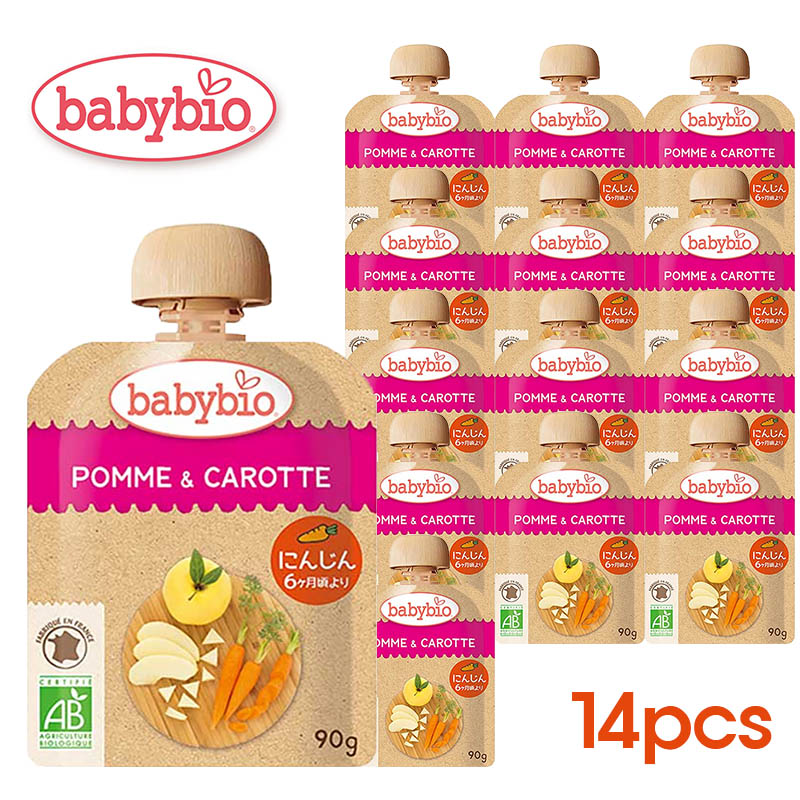 babybio �٥ӡ��ӥ� �٥ӡ����ࡼ���� ������å�(�ˤ󤸤�)��90g�ˡڥߥȥ���6�������14�ĥ��åȡ�