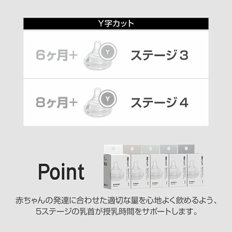 moYUUM(����) �ڥ����륤���� PPSU Ӯ���ӡۥ��ꥳ���� Ӯ���� ������ 80ml 170ml 270ml ������� �л����ե� BPA��BPF��BPS��EA�ե꡼