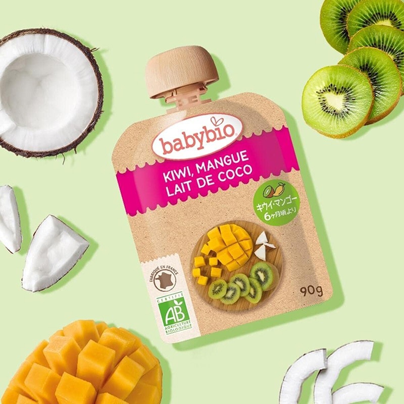 babybio �٥ӡ��ӥ� �٥ӡ����ࡼ���� ���������ޥ󥴡���90g�ˡڥߥȥ���6�����