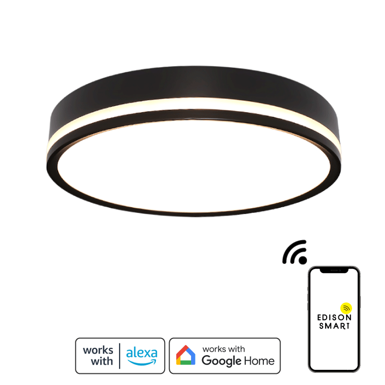 エジソンスマート TREOシーリングライト ブラック