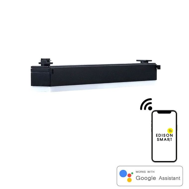 エジソンスマート ラインライト 300mm for ダクトレール ブラック RST-TL172-300 (Wi-Fi照明)
