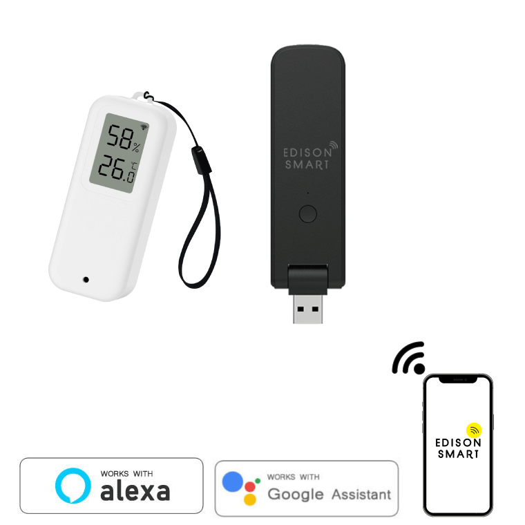 エジソンスマート 温度湿度センサー(防水タイプ) ＋ USBマルチスマートリモコン