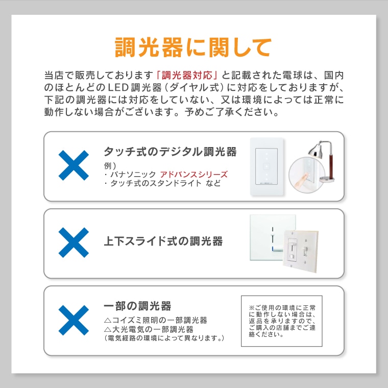 エジソンバルブLED E26ノーマルクリア(調光器対応)