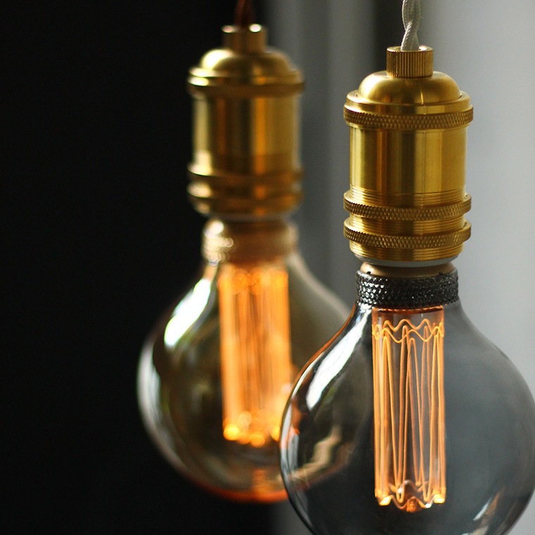 E26ノスタルジア GLOBEグレー(調光器対応)