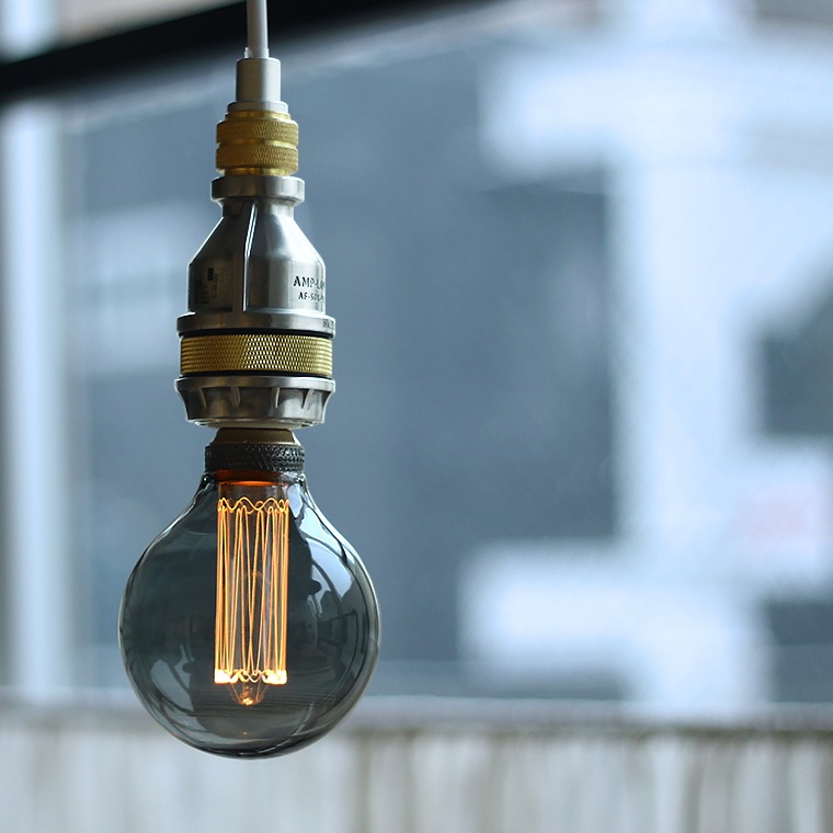 E26ノスタルジア GLOBEグレー(調光器対応)