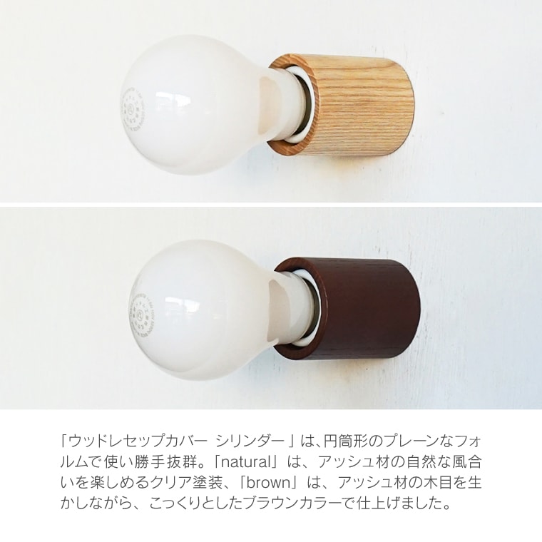 ★ウッドレセップカバー　シリンダー／スロープ