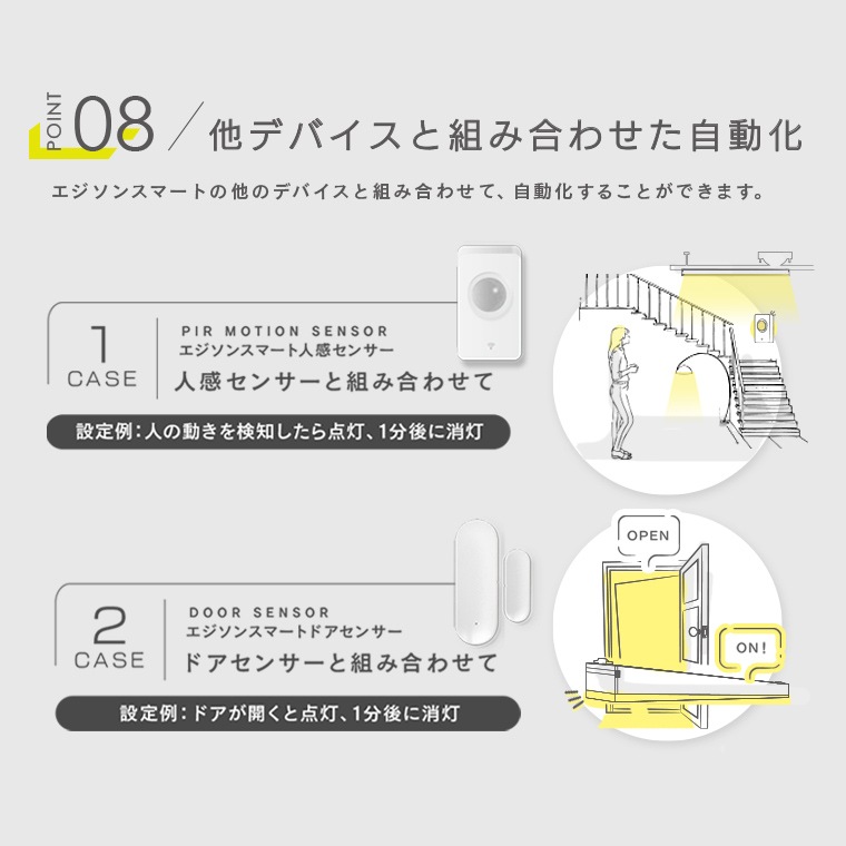 エジソンスマート ラインライト 800mm for ダクトレール ブラック RST-TL172-800 (Wi-Fi照明)