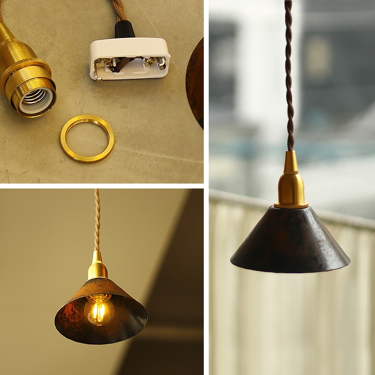 ☆【15cm】E17真鍮ペンダントライト | 照明器具,ソケット,ペンダント