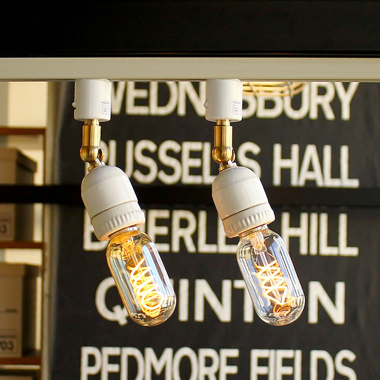 エジソンバルブLED E26スパイラル チューブゴールド(調光器対応)