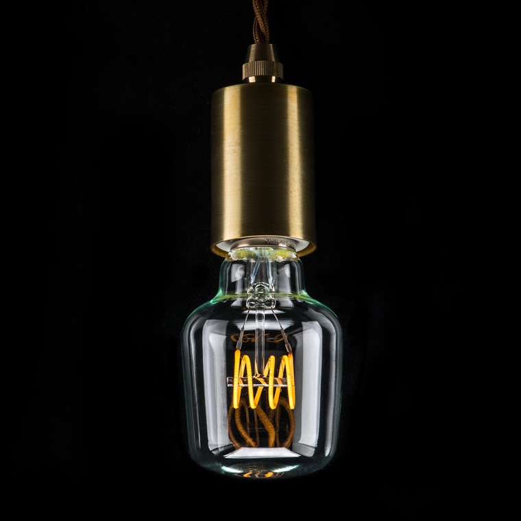 エジソンバルブLED E26スパイラル ボトルクリア(調光器対応)