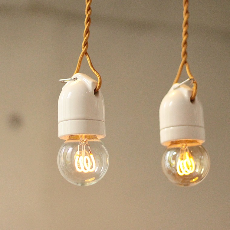 エジソンバルブLED E26スパイラル ミニGLOBEゴールド(調光器対応)