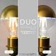 エジソンバルブLEDスマートDUO E26 GLOBE ハーフミラー ゴールド(Wi-Fi電球)