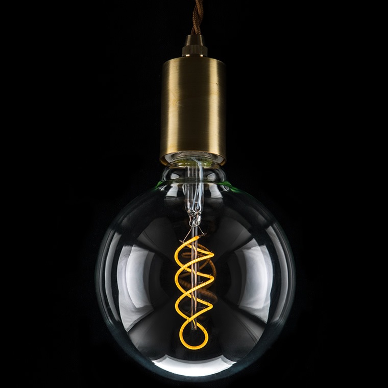 エジソンバルブLED E26スパイラル BIG GLOBEクリア(調光器対応