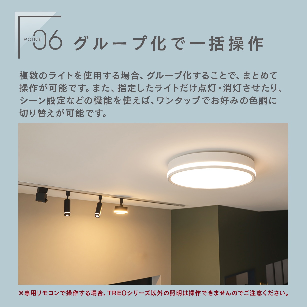 次回3月上旬再入荷予定】エジソンスマート TREOシーリングライト