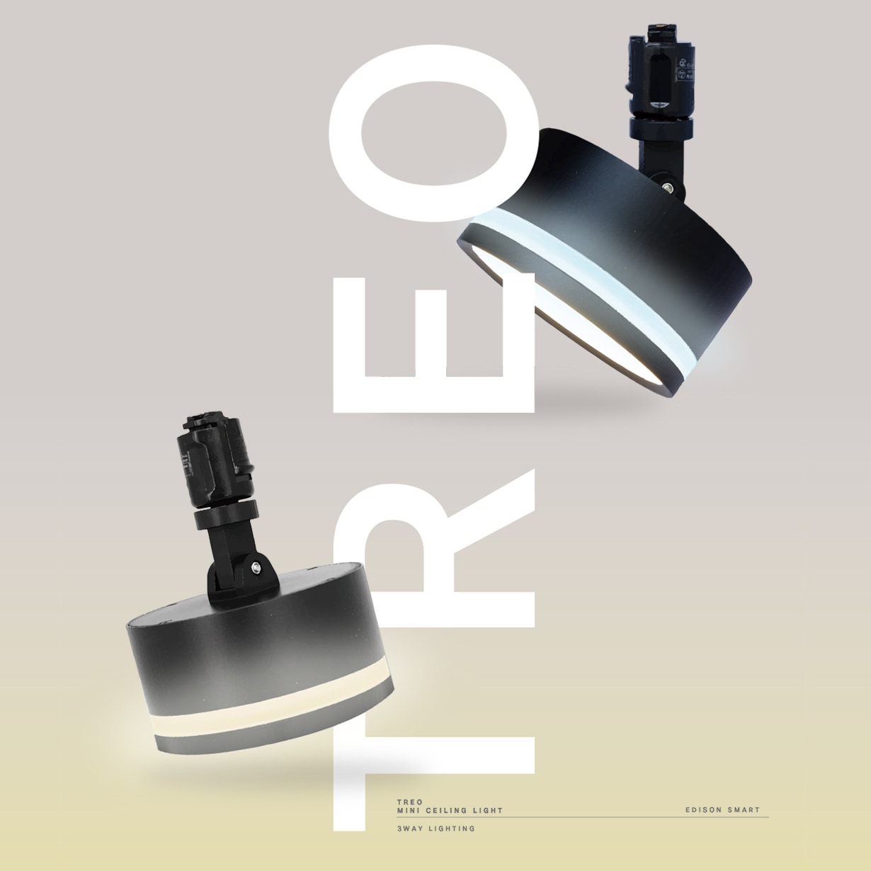 TREO】エジソンスマート トレオ ミニシーリングライト for ダクト