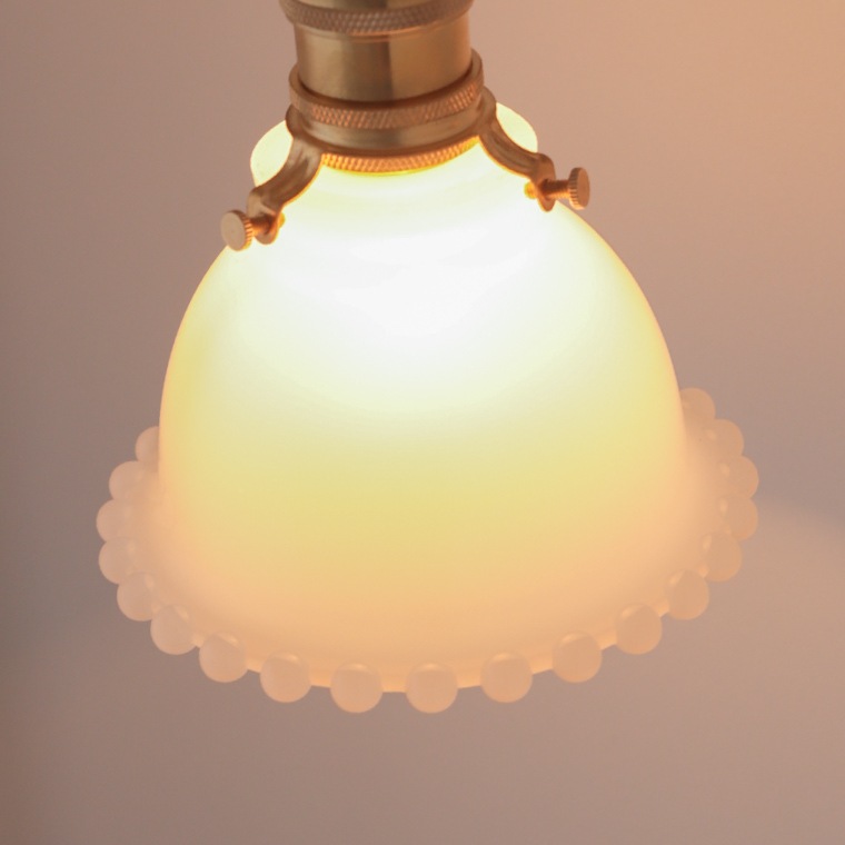 ☆レトロエントランスライト＋ミルクグラスボールシェード プチ | 照明