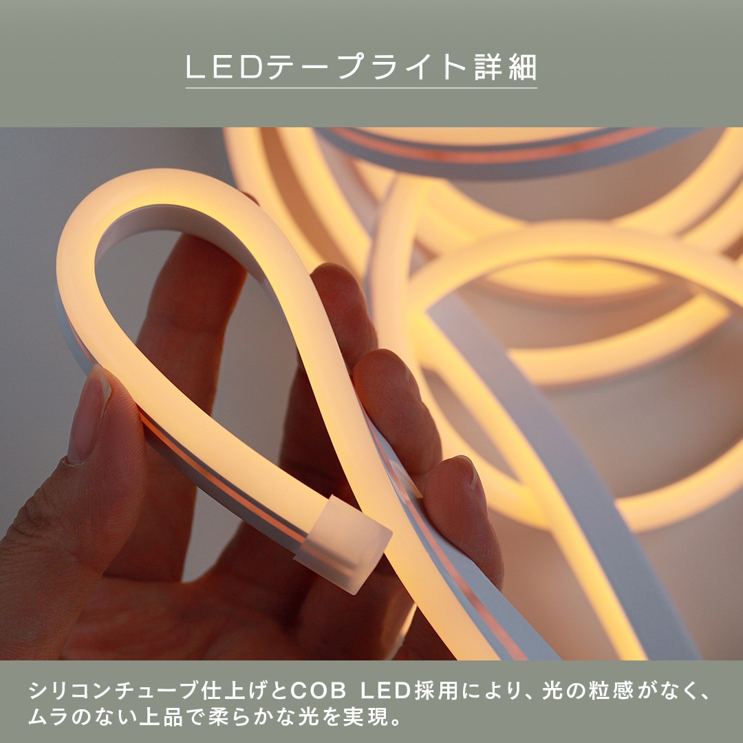 エジソンスマート LED シリコンテープライト 3m