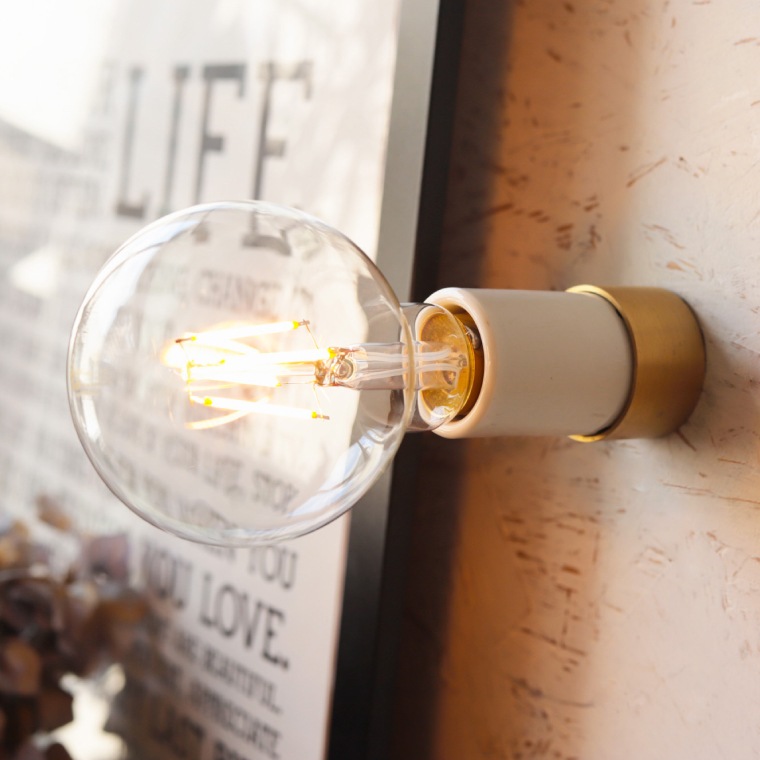 ポルカ E26 レセップライト ストレート ホワイト