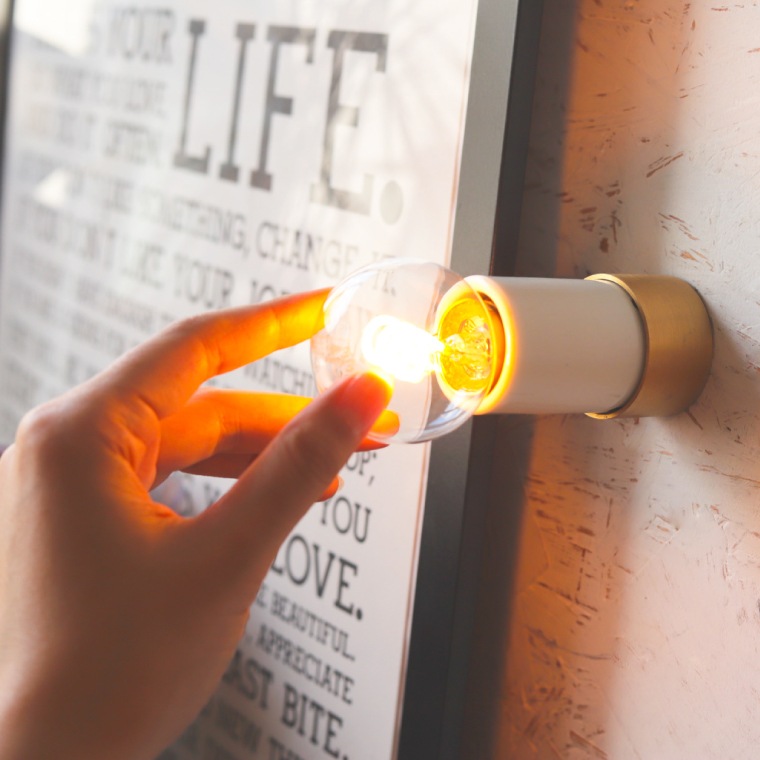 ポルカ E26 レセップライト ストレート ホワイト