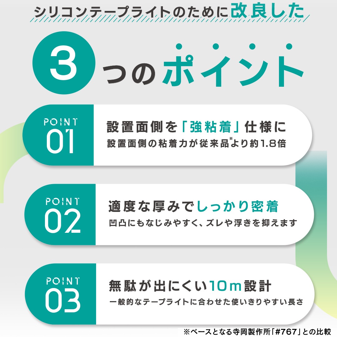 シリコンテープライト用両面テープ